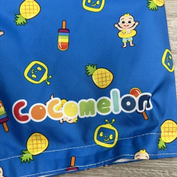 Cocomelon "JJ" Boys‎ 2 Pc Rash Guard Set 4T-Short Sleeve Top-Swim Shorts - Picture 9 of 14